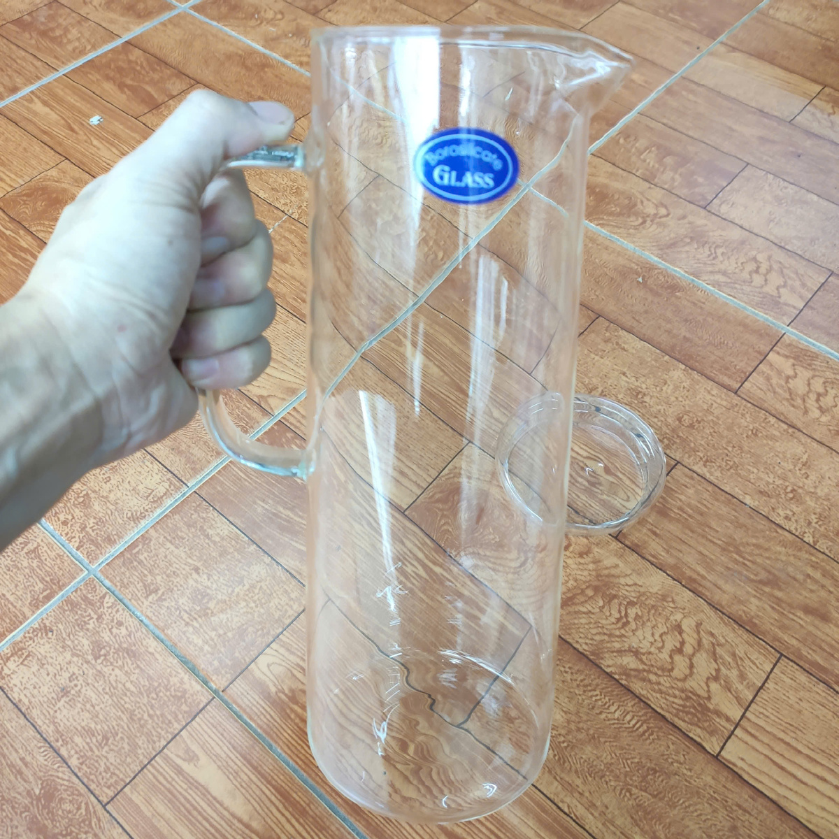 Bình nước thủy tinh chịu nhiệt Borosilicate Metro Glass 1500ml nắp thủy tinh