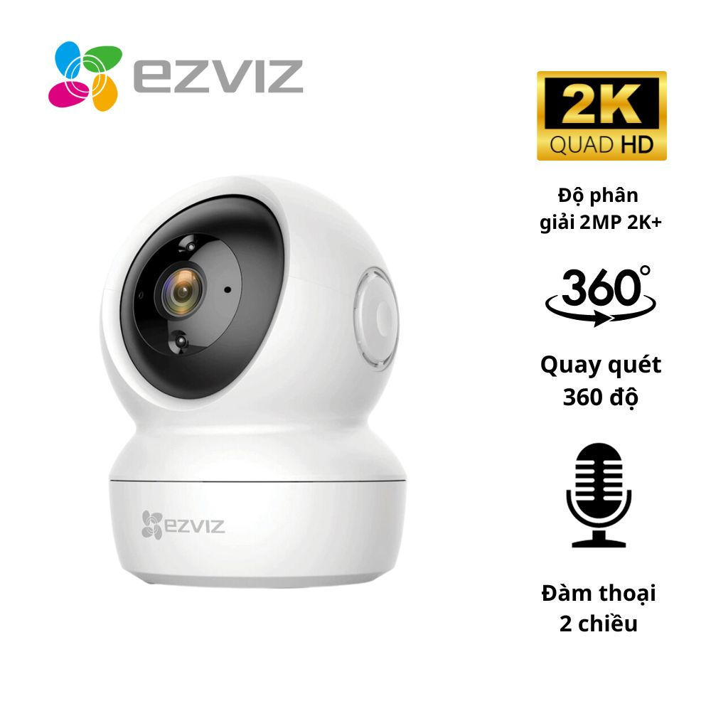 Camera WiFi Ezviz C6N 2M xoay 360 độ, đàm thoại 2 chiều, bảo hành 24 tháng