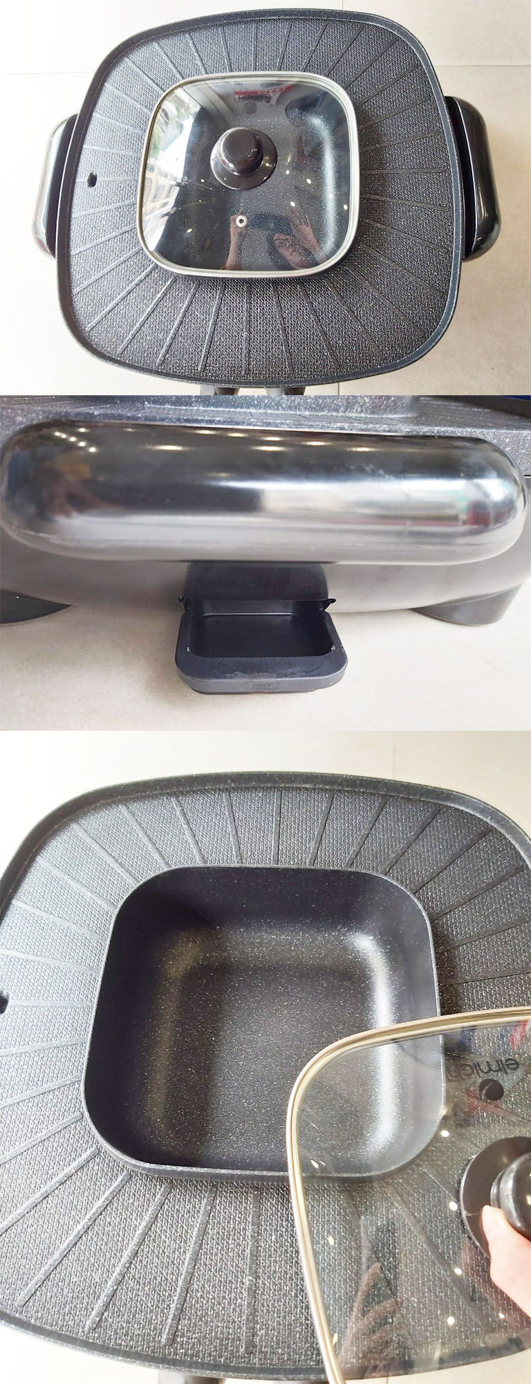 Nồi lẩu nướng đa năng 1.8 lít 1800W Elmich EL-3376 Hàng chính hãng