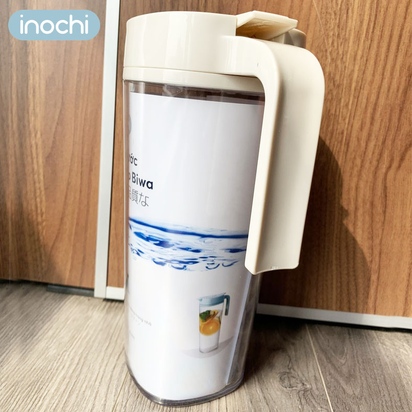 Bình nhựa đựng nước cao cấp Inochi Biwa dung tích 1.2 lít hàng xuất Nhật