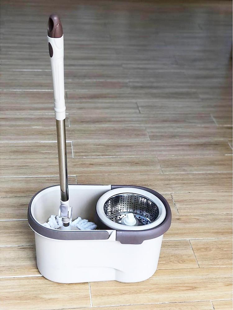 Bộ cây lau nhà xoay 360 độ lồng inox Inochi xuất Nhật