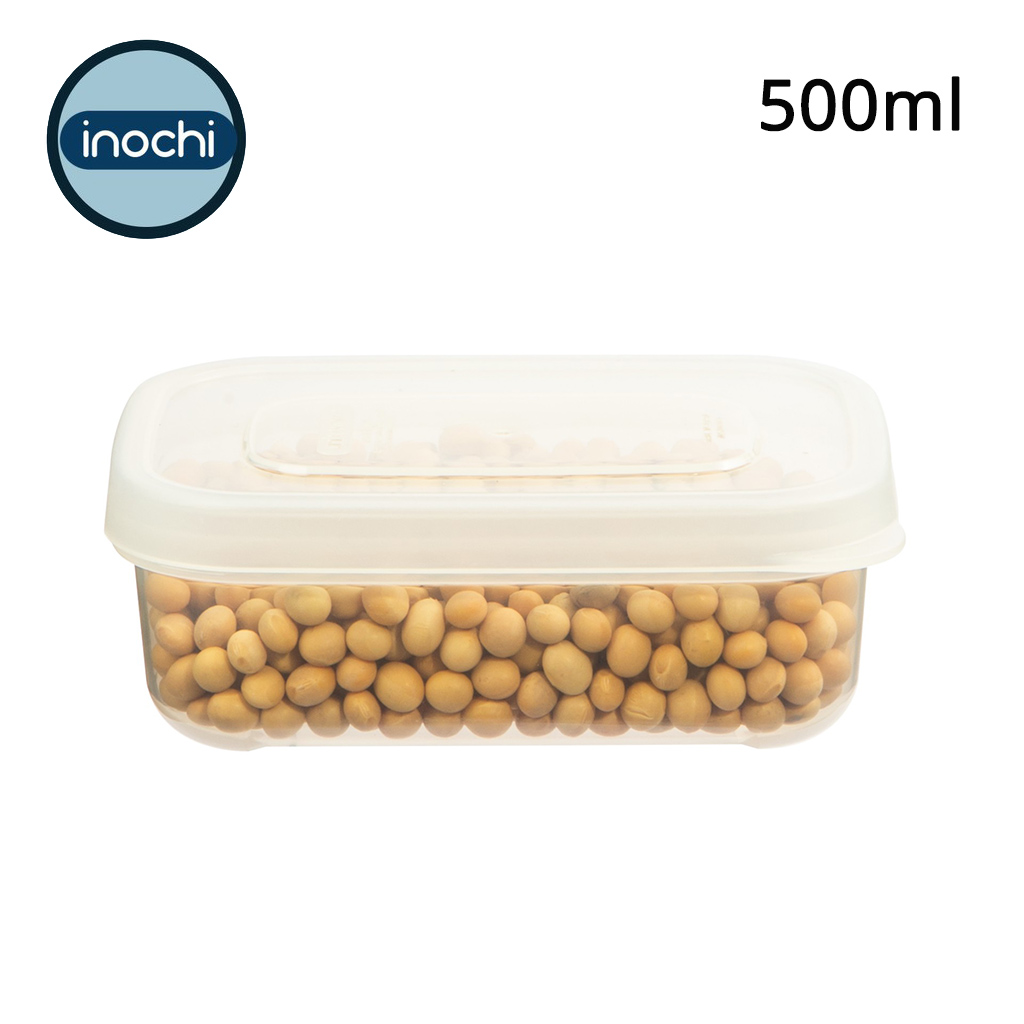 Bộ 3 hộp nhựa đựng thực phẩm chữ nhật cao cấp Inochi Hokkaido 500-1000-2000ml