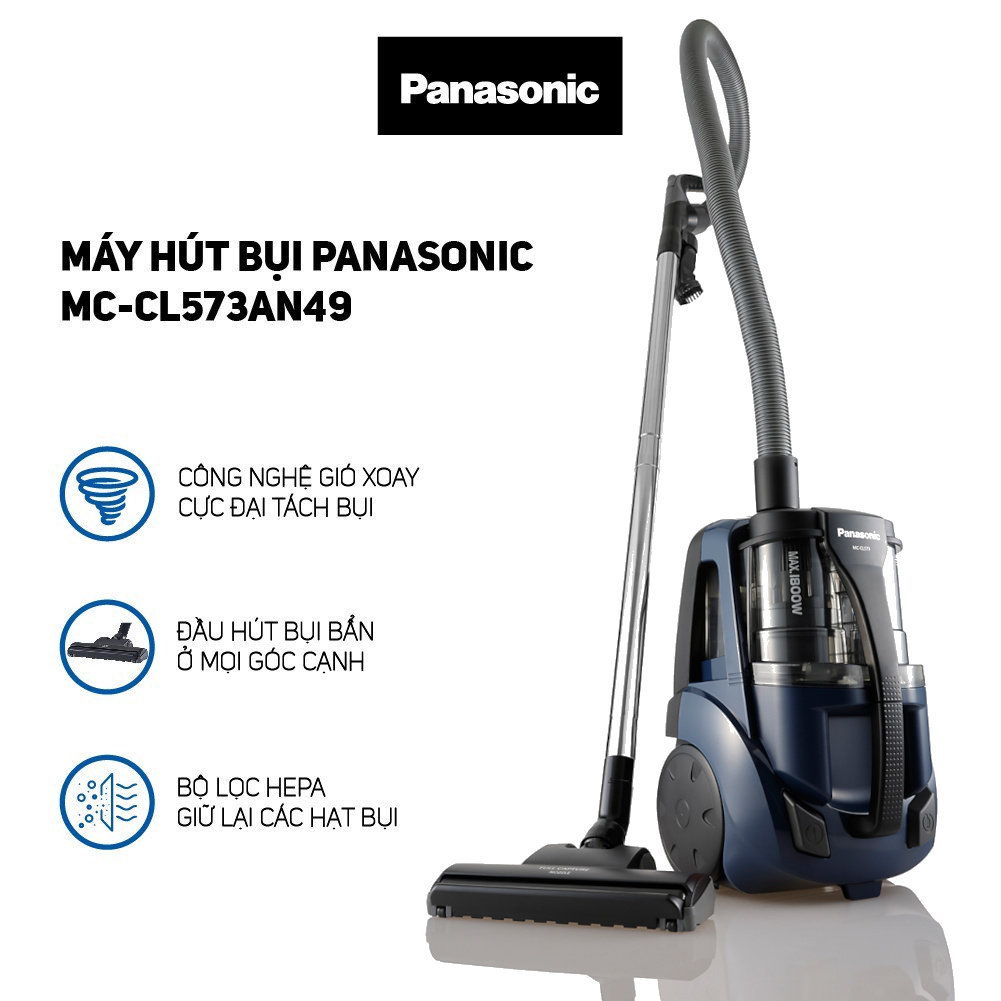 Máy hút bụi dạng hộp Panasonic MC-CL573AN49 công suất 1800W