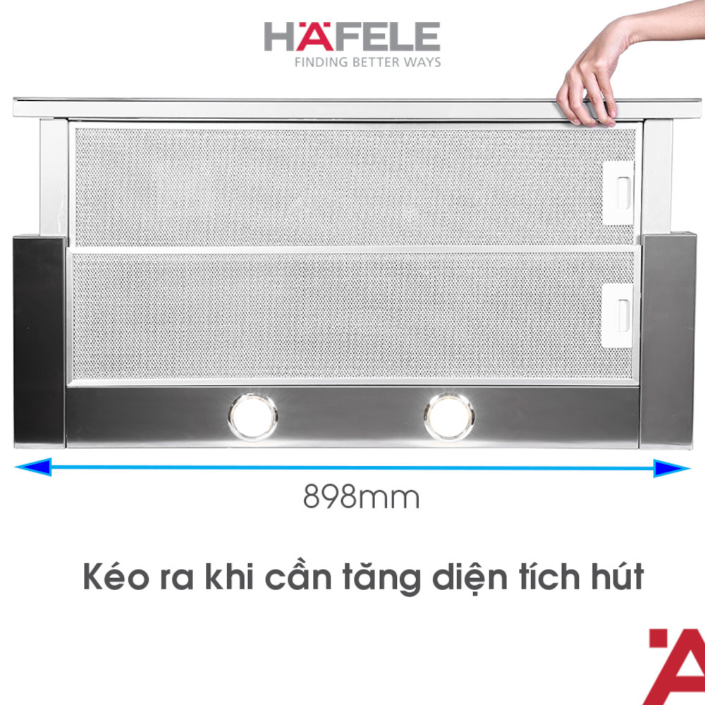 Máy hút mùi âm tủ Hafele HH-TG90E 90cm (539.81.075) xuất xứ Italy