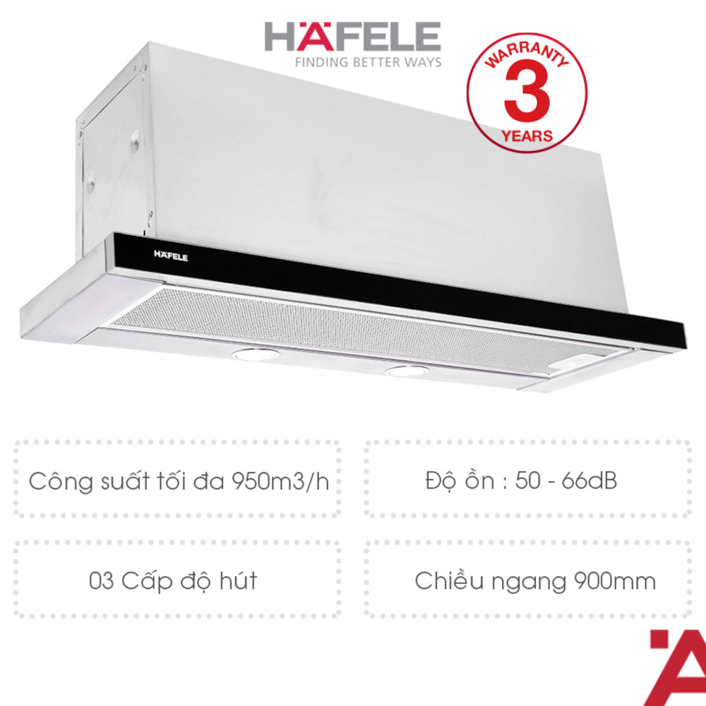 Máy hút mùi âm tủ Hafele HH-TG90E 90cm (539.81.075) xuất xứ Italy