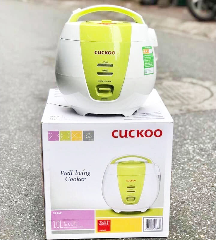 Nồi Cơm Điện Nắp Gài Cuckoo CR- 0661-G - 1L Hàn Quốc