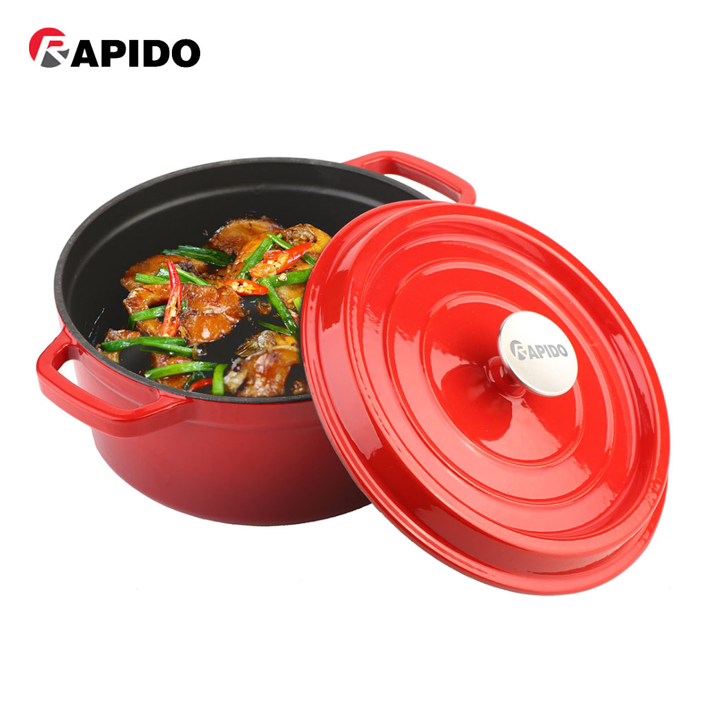 Nồi gang đúc tráng men chống dính Rapido 20cm