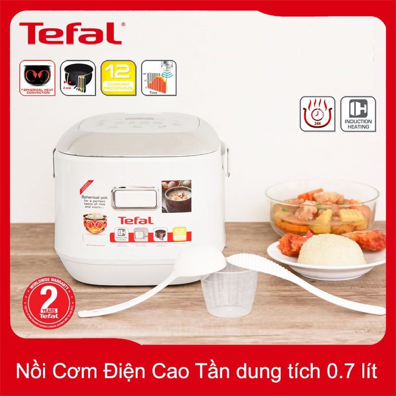 Nồi cơm điện cao tần Tefal RK604165 dung tích 0.7 lít - Hàng chính hãng, bảo hành 24 tháng