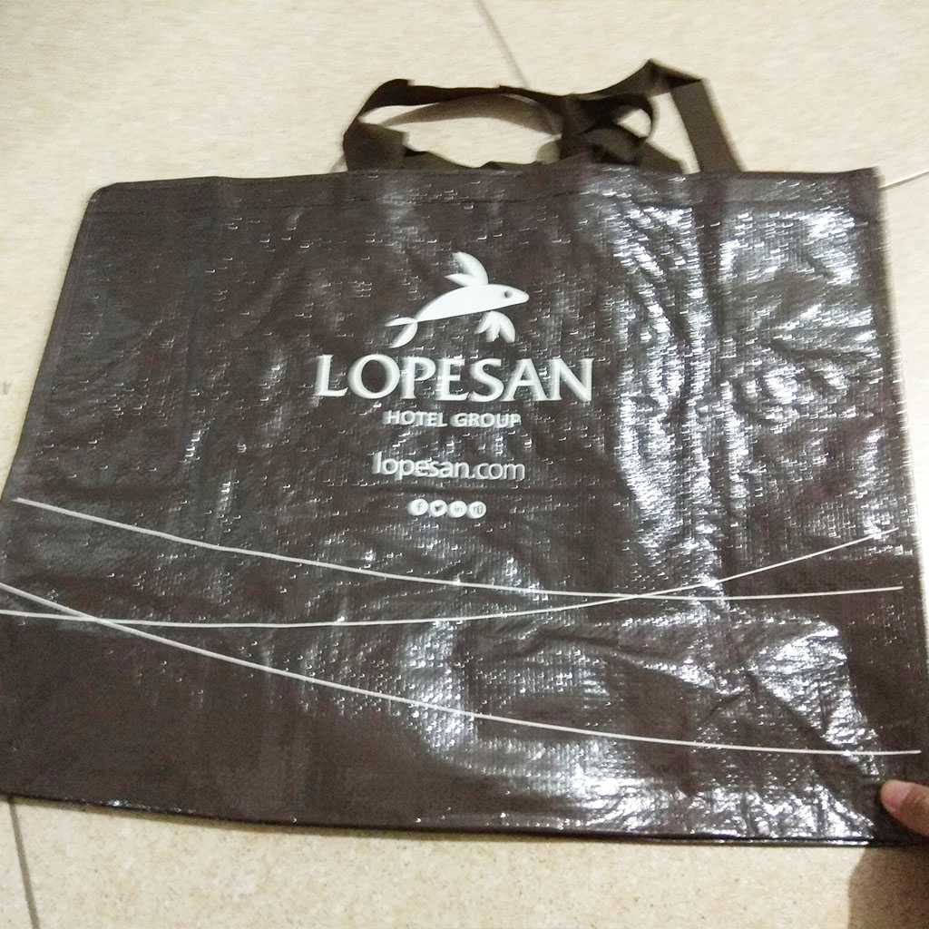 Túi xách đi siêu thị, đi chợ Lopesan thân thiện bảo vệ môi trường 52x20x40cm