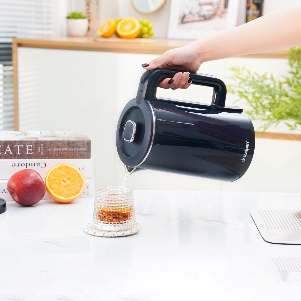 Ấm đun nước siêu tốc Inox 304 Kalpen 1.8L KK96