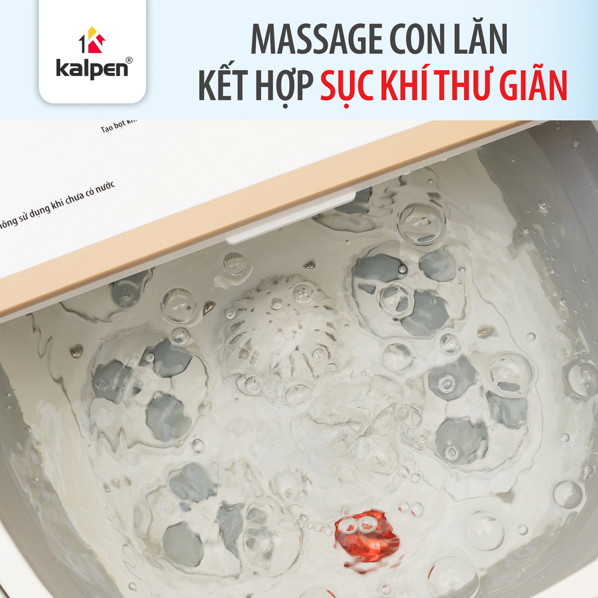 Bồn ngâm chân massage tự động Kalpen G20 dung tích 8L