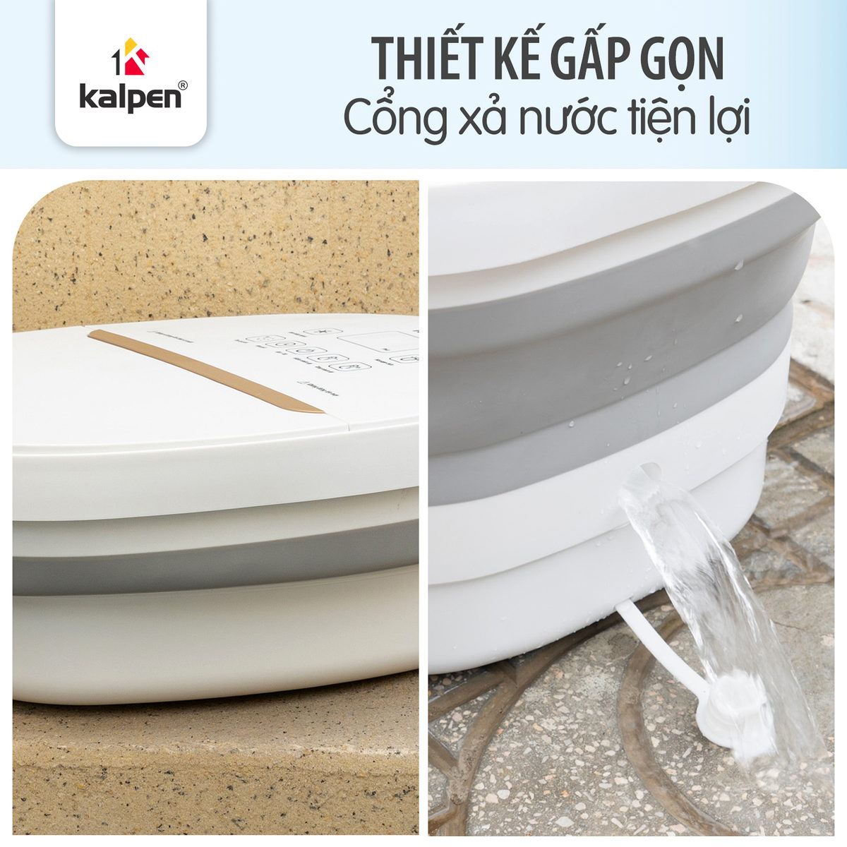Bồn ngâm chân massage tự động Kalpen G20 dung tích 8L
