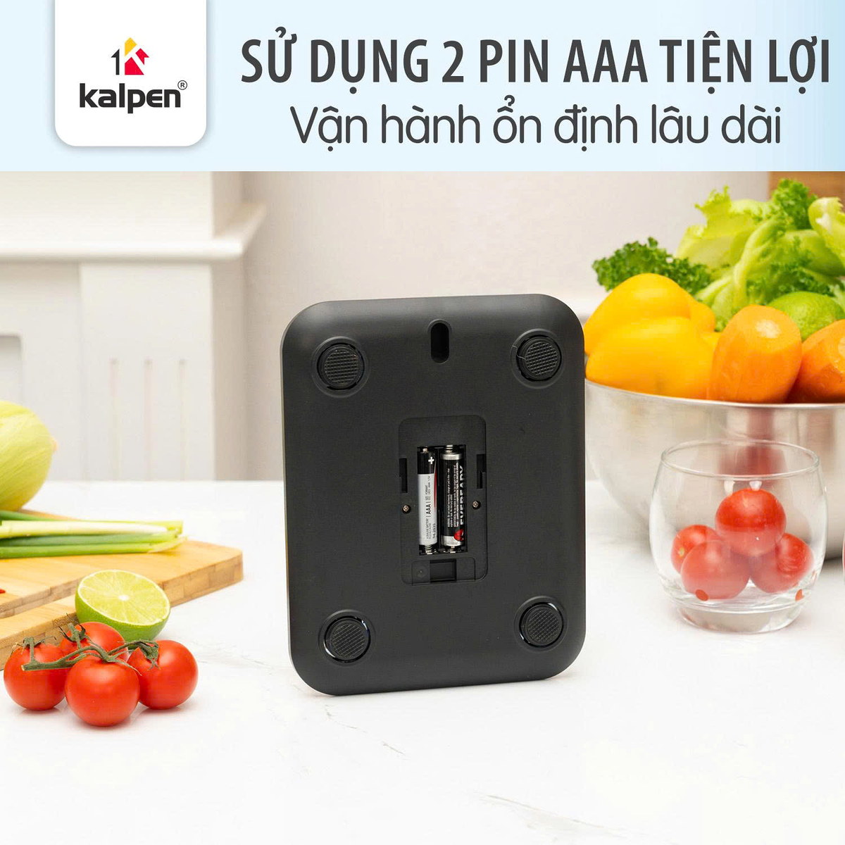 Cân điện tử nhà bếp Inox Kalpen T5 tải trọng 10kg