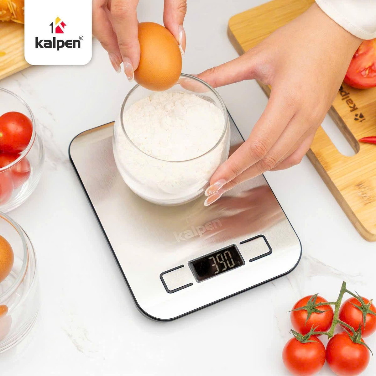 Cân điện tử nhà bếp Inox Kalpen T5 tải trọng 10kg