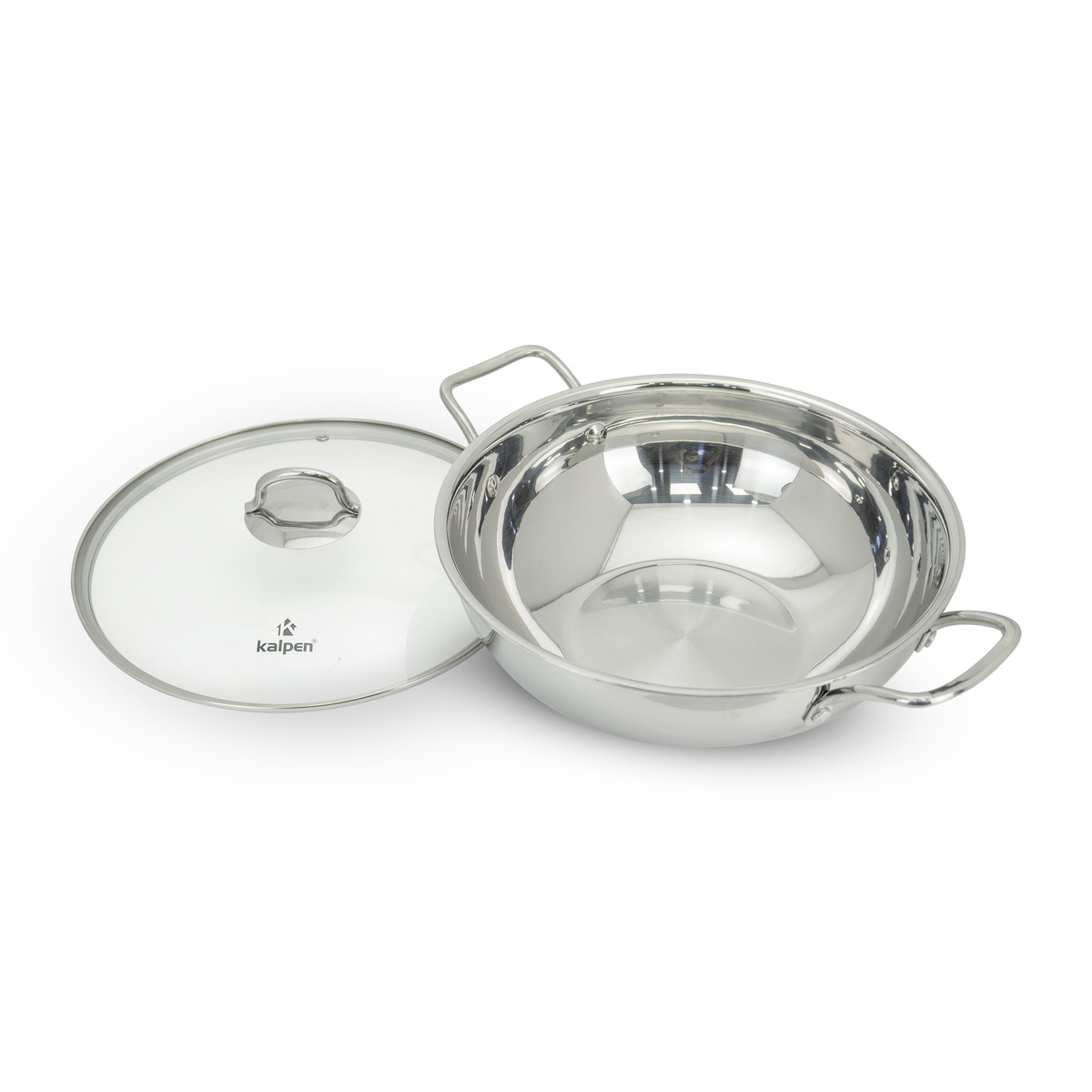 Chảo xào Inox 304 đúc liền khối 3 lớp Kalpen Lager 30cm