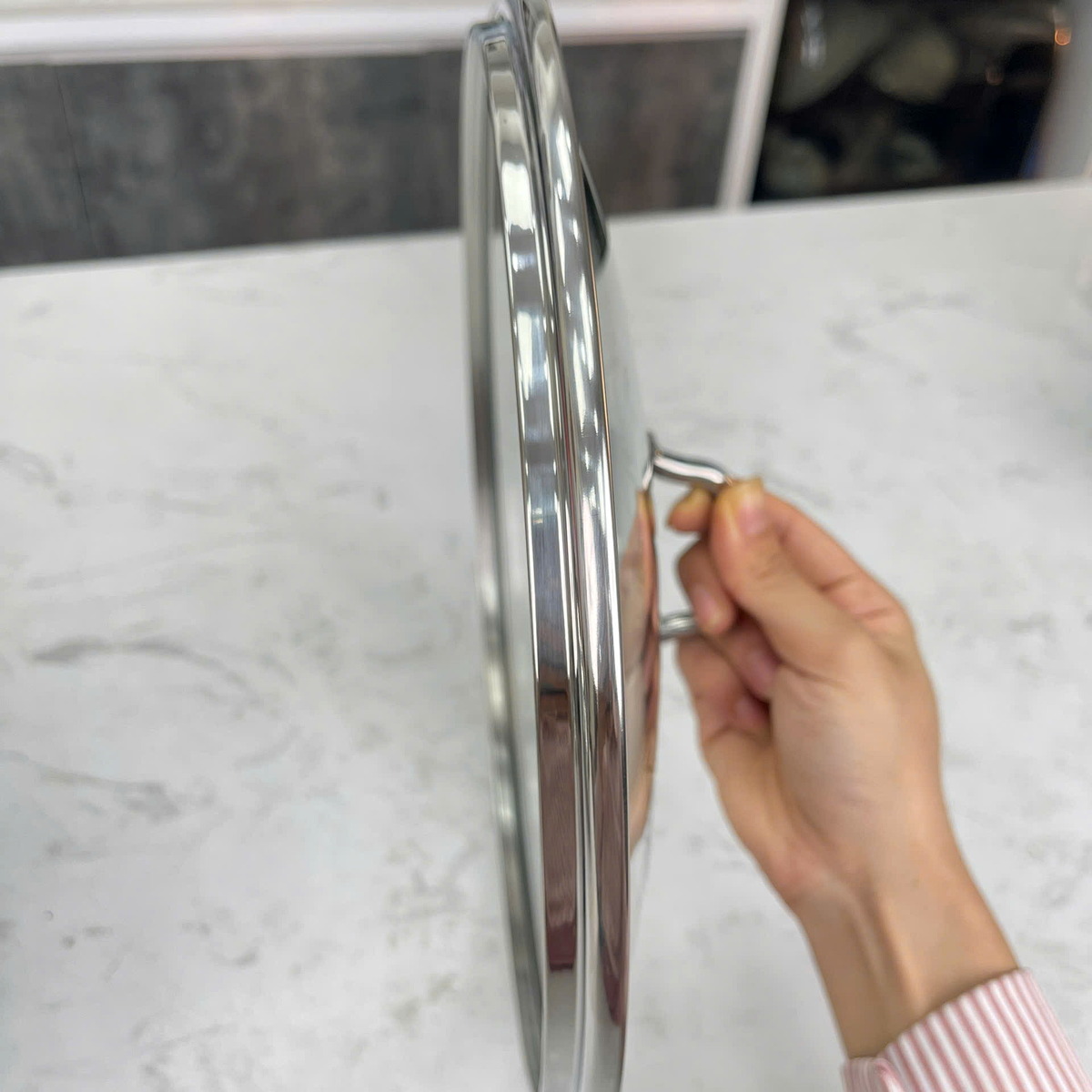 Chảo xào Inox 304 đúc liền khối 3 lớp Kalpen Lager 30cm