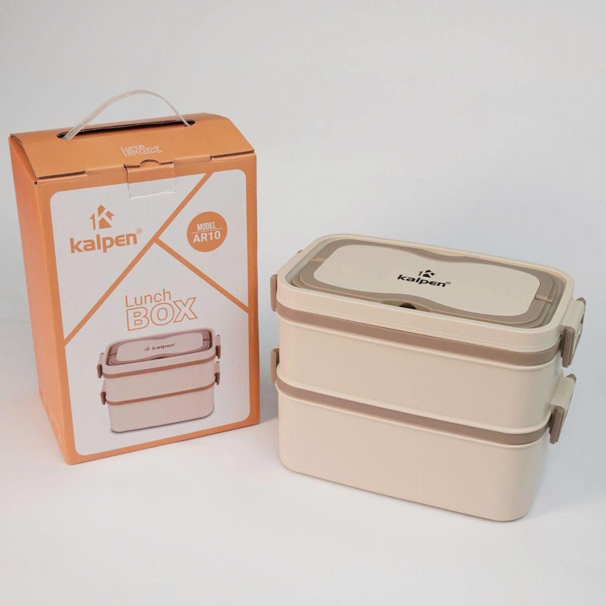 Hộp cơm giữ nhiệt 2 tầng Inox 304 Kalpen AR10 chuẩn Đức