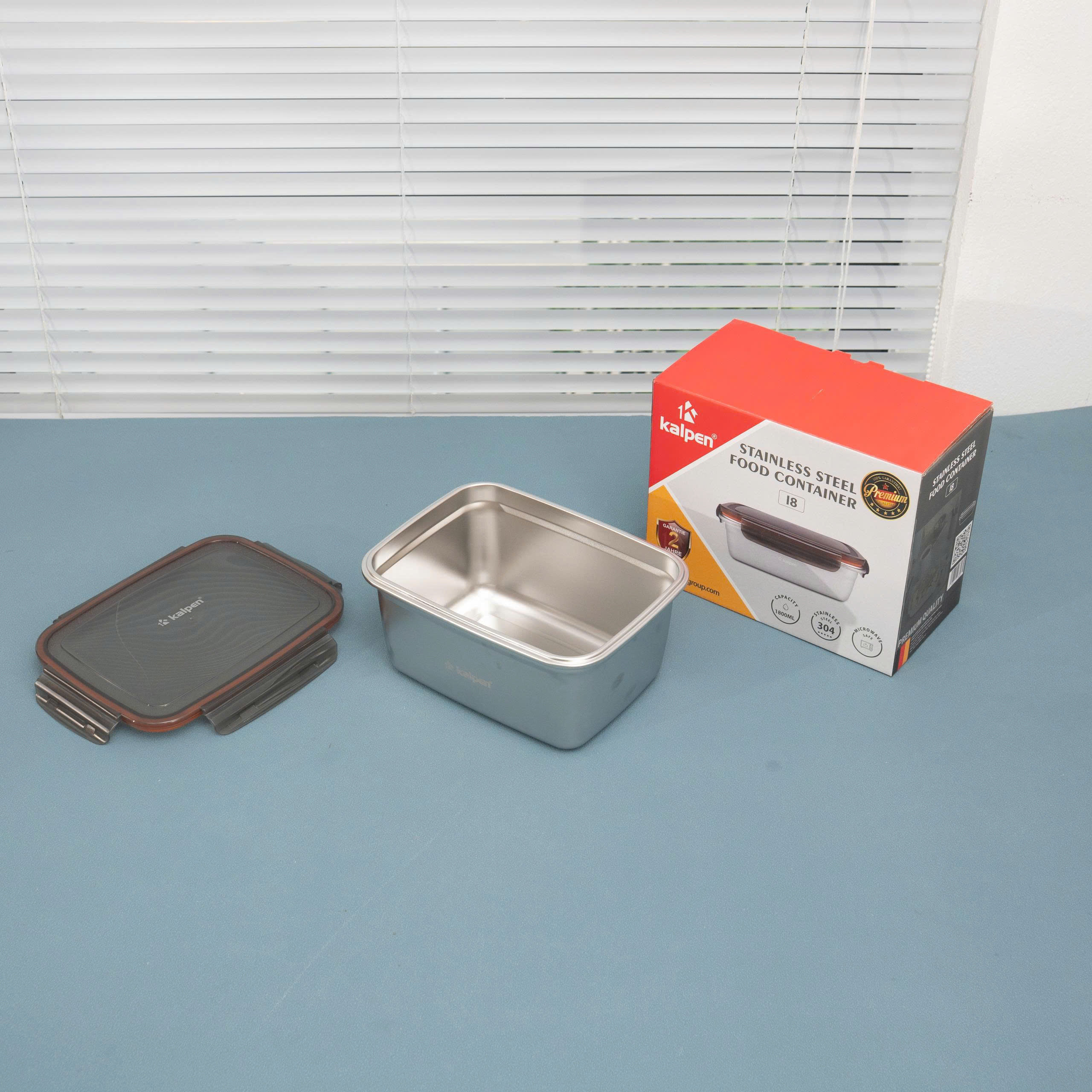 Hộp bảo quản thực phẩm Inox 304 Kalpen dùng trong lò vi sóng