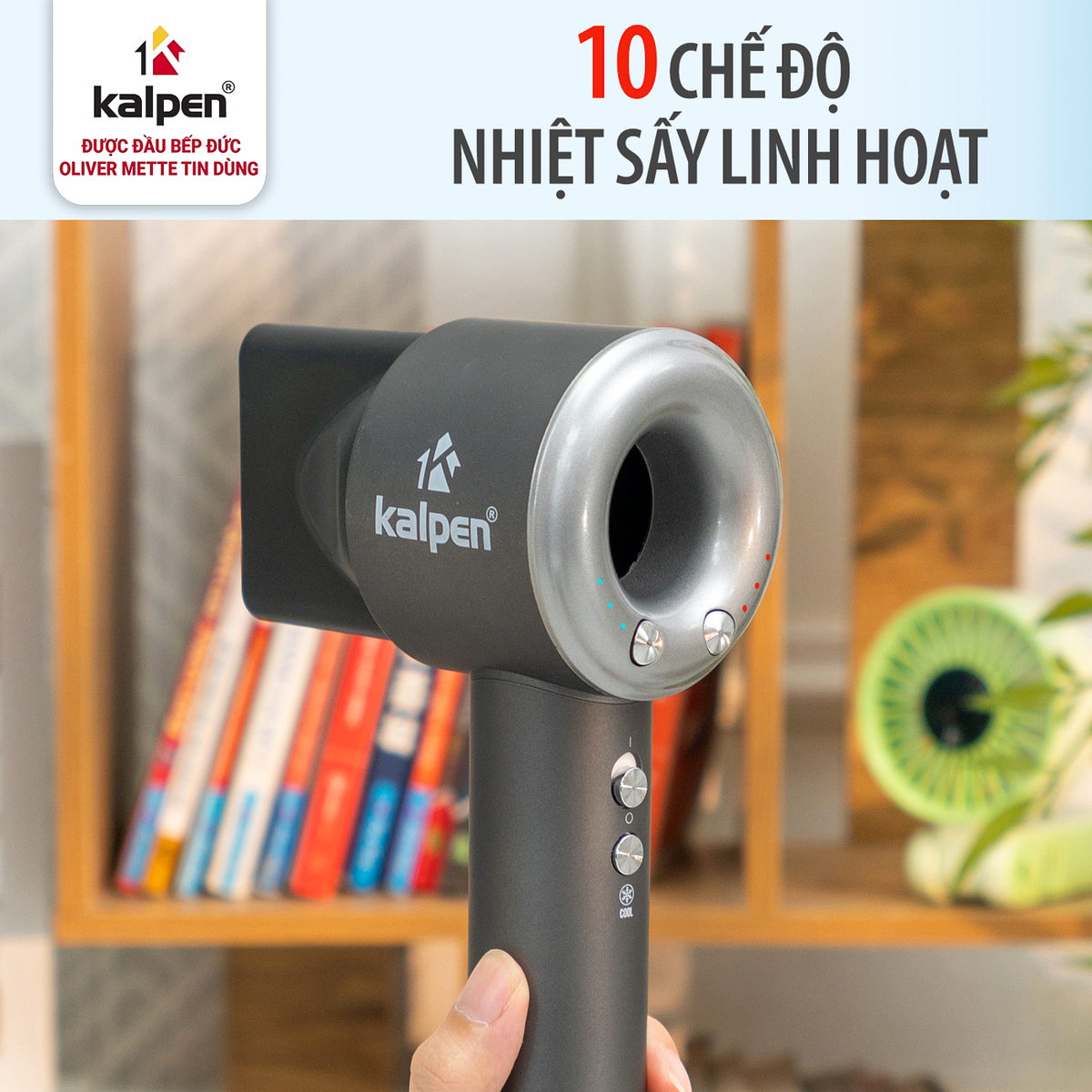 Máy sấy tóc 10 chế độ Kalpen HD8