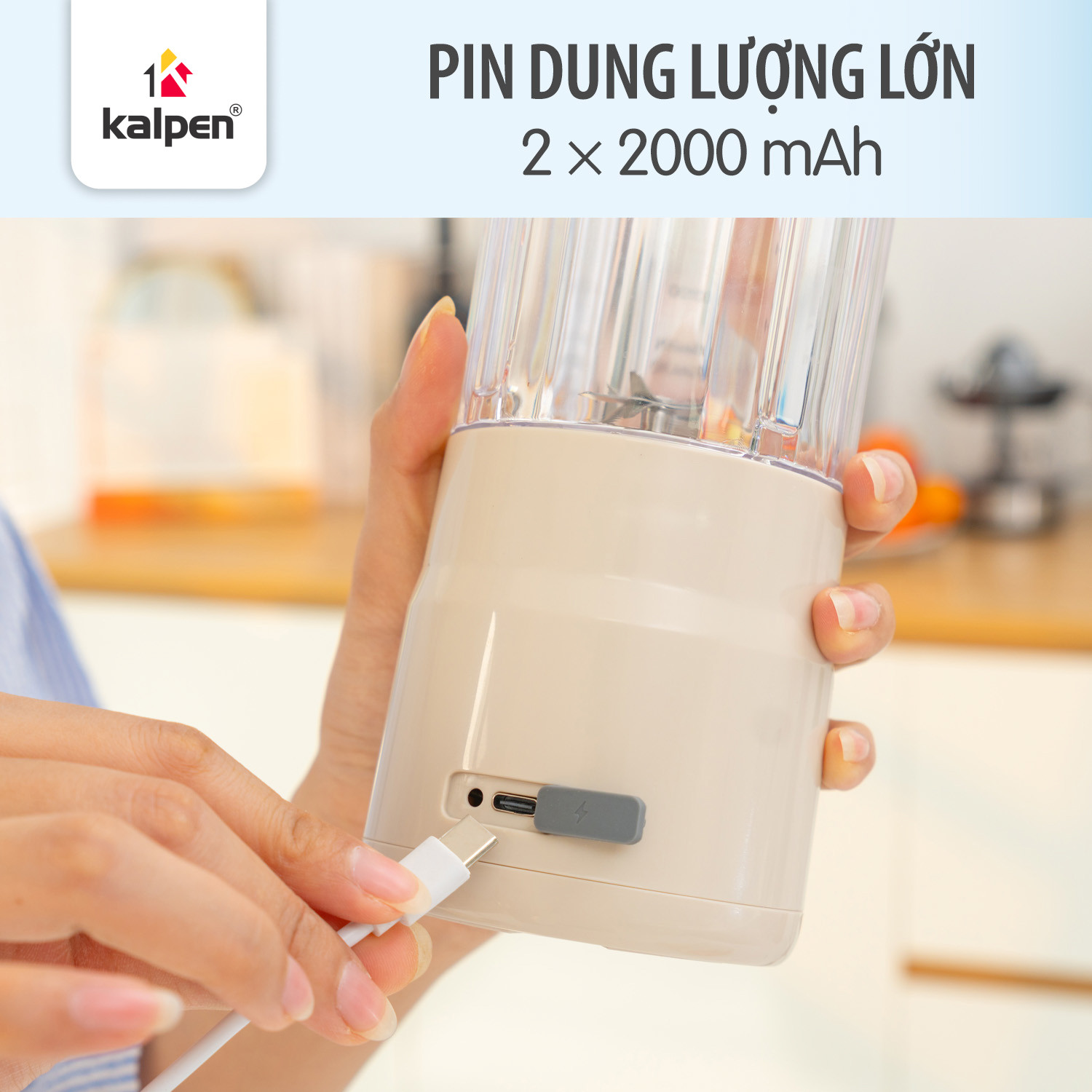 Máy xay sinh tố cầm tay Kalpen B11 500ml