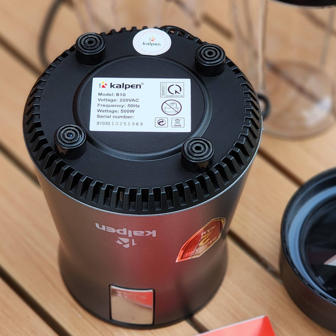 Máy xay sinh tố đa năng 2 cối Kalpen B10 công suất 500W