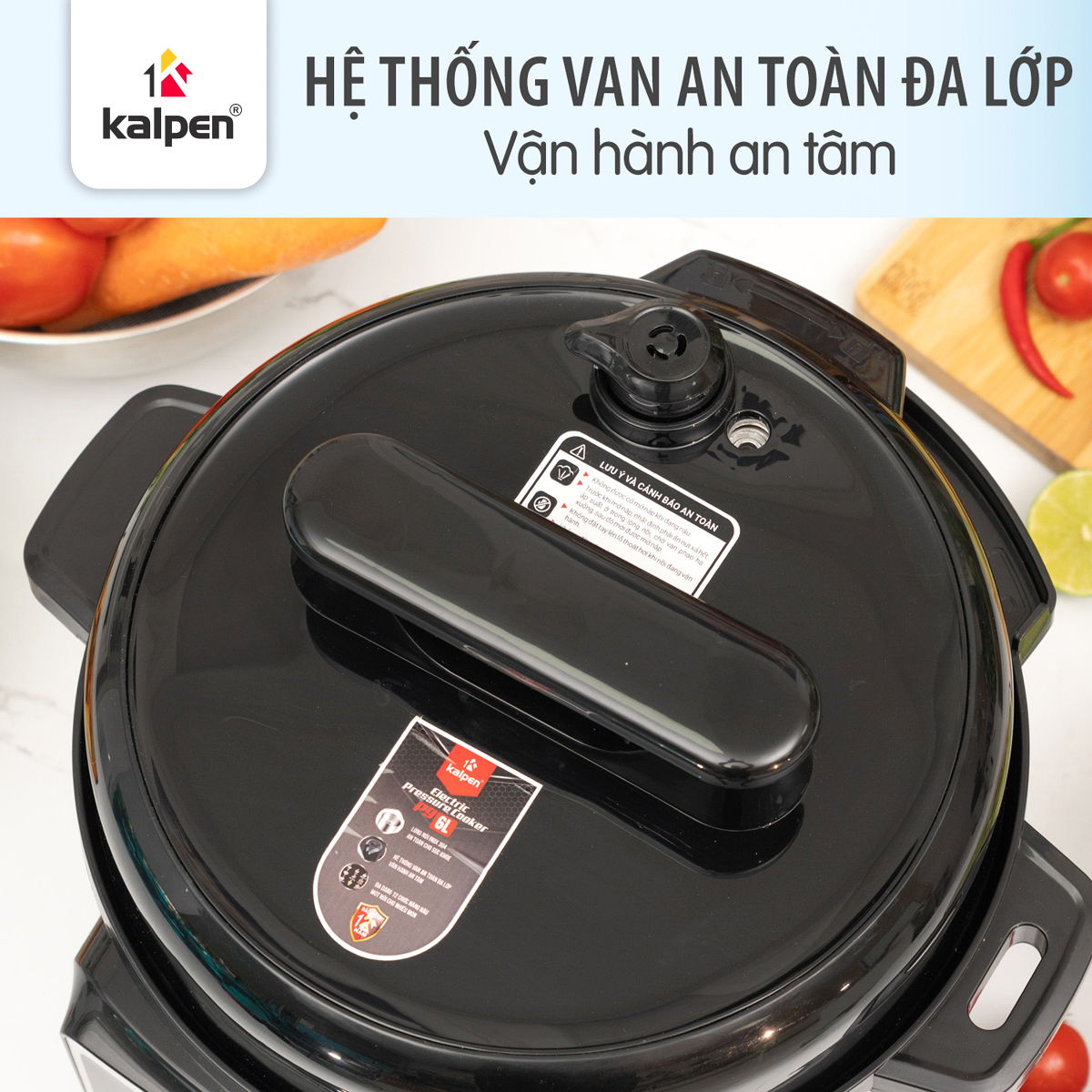 Nồi áp suất điện tử ruột Inox 304 Kalpen P9