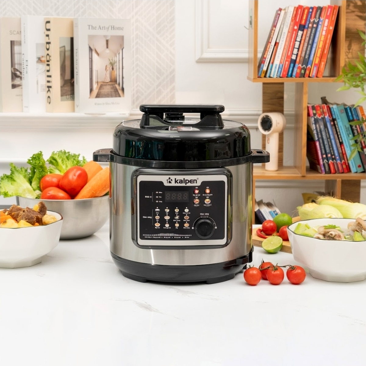 Nồi áp suất điện tử ruột Inox 304 Kalpen P9