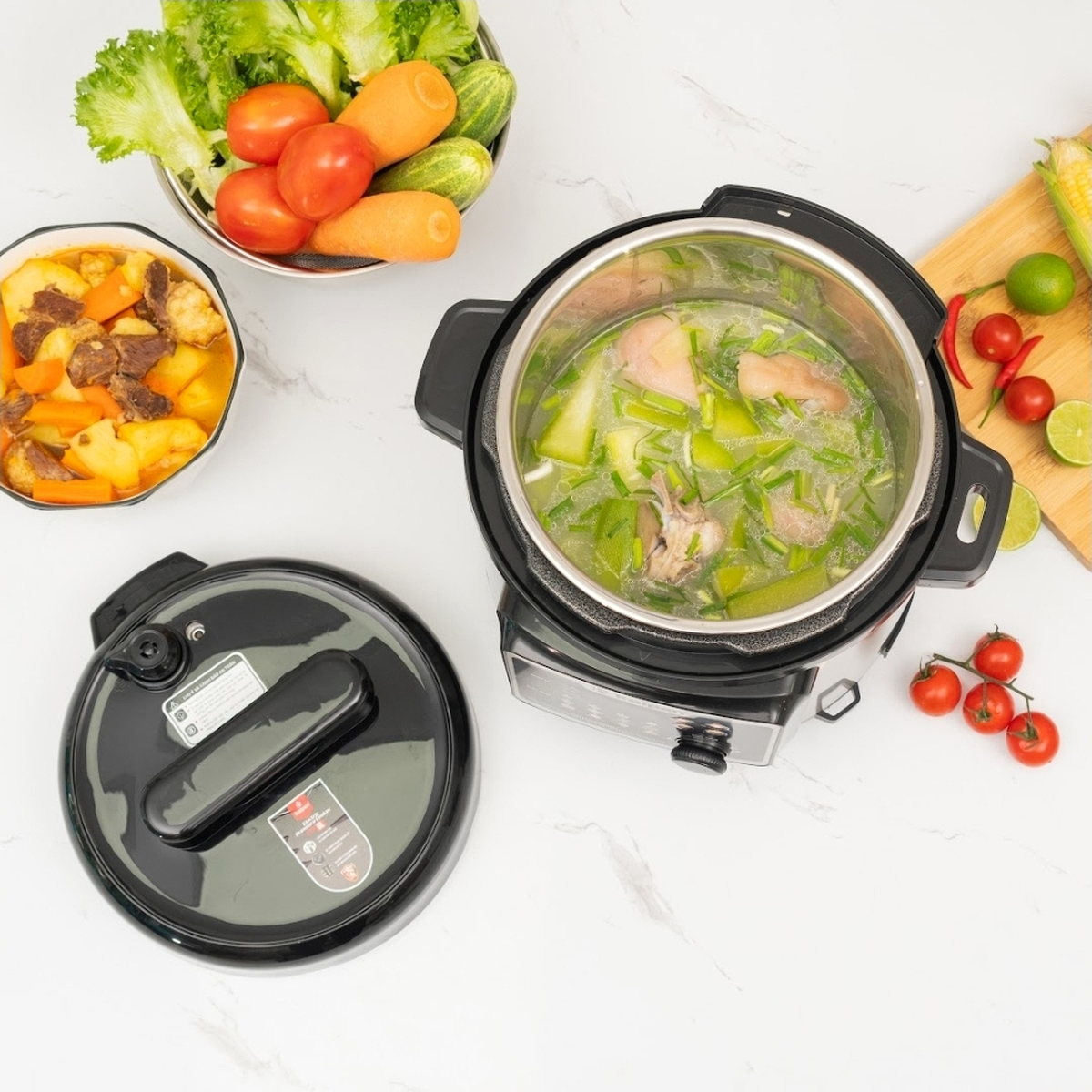 Nồi áp suất điện tử ruột Inox 304 Kalpen P9