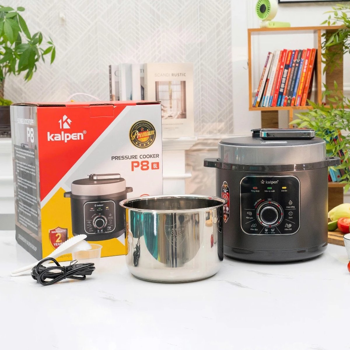 Nồi áp suất điện Inox 304 Kalpen P8