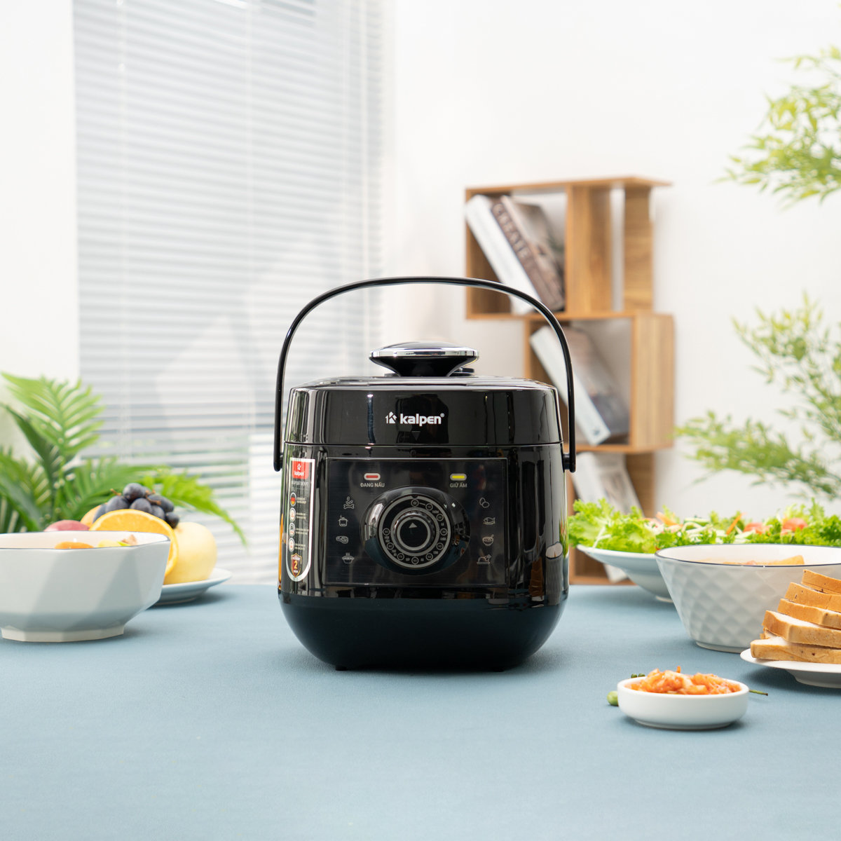 Nồi áp suất điện lòng nồi Inox 3L Kalpen P7
