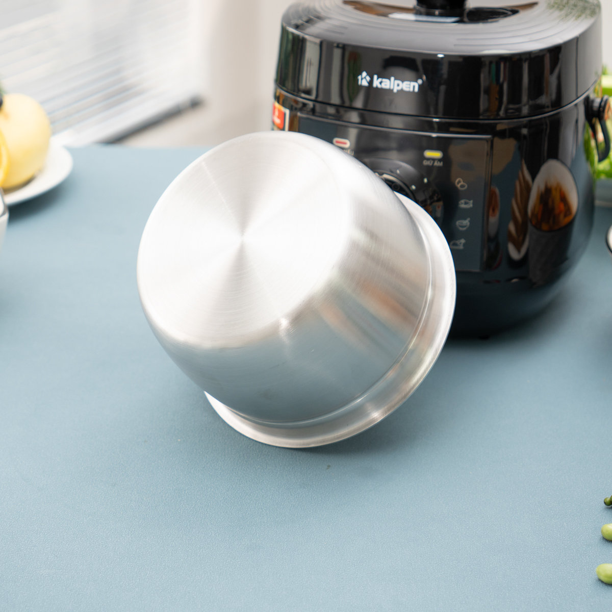 Nồi áp suất điện lòng nồi Inox 3L Kalpen P7