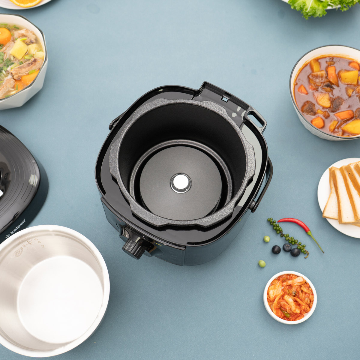 Nồi áp suất điện lòng nồi Inox 3L Kalpen P7