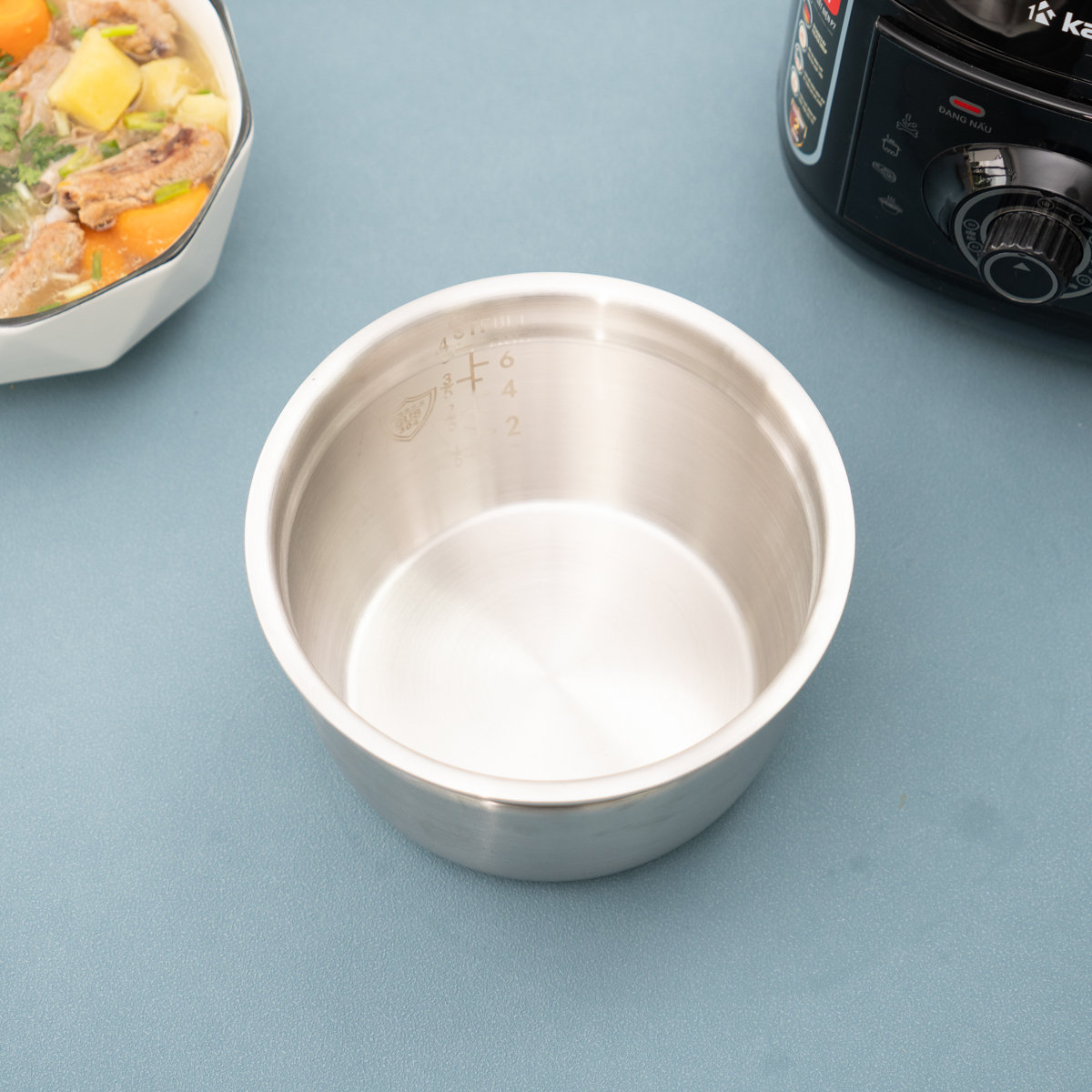 Nồi áp suất điện lòng nồi Inox 3L Kalpen P7