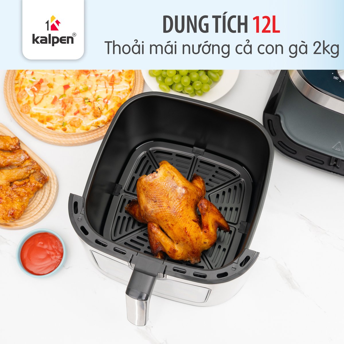 Nồi chiên không dầu Kalpen F2 dung tích 12L