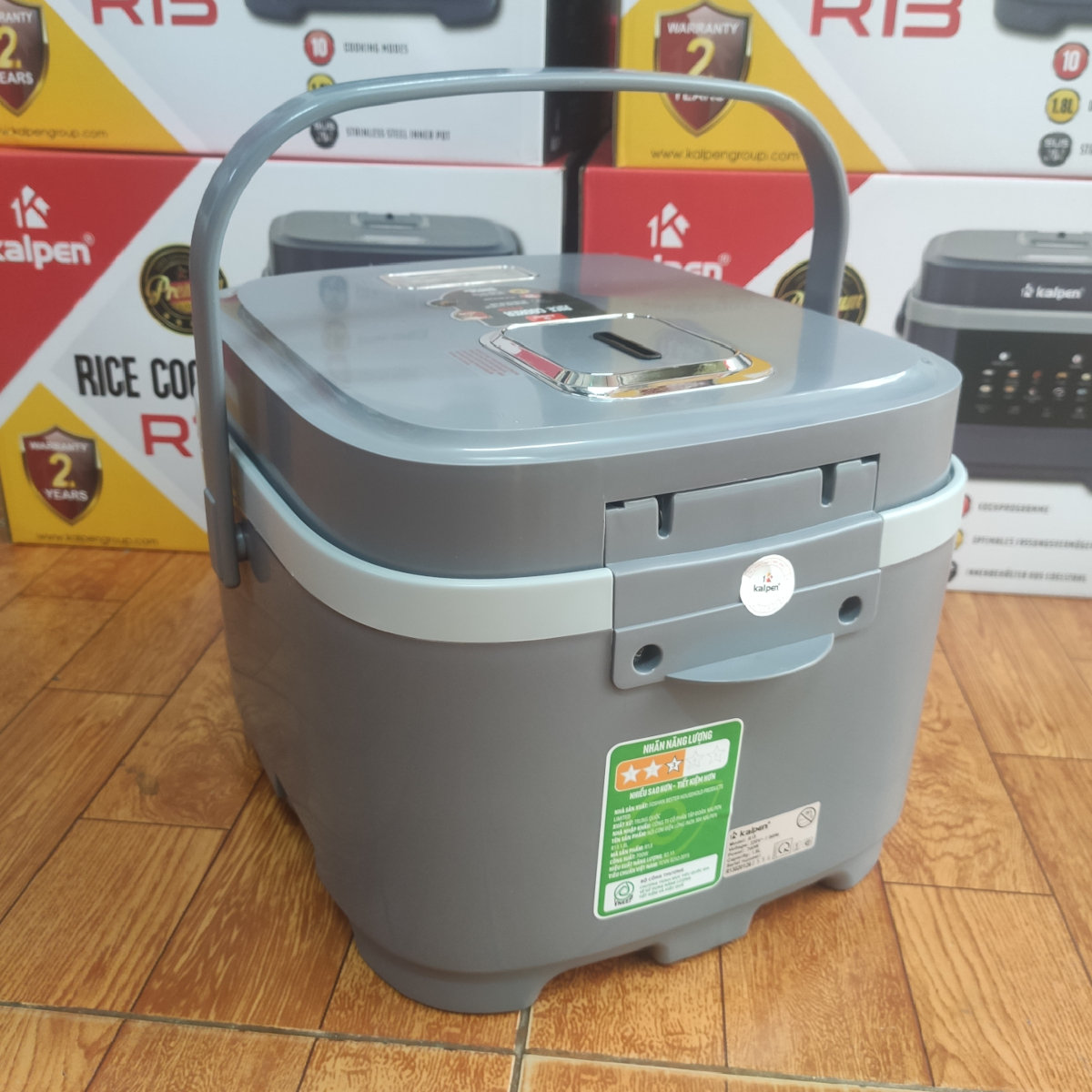 Nồi cơm điện tử Kalpen R13 dung tích 1.8L lòng nồi Inox 304