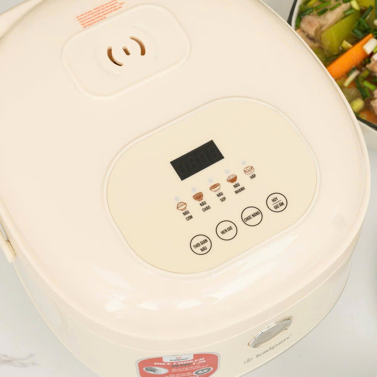 Nồi cơm điện tử lòng Inox 304 liền khối Kalpen R16 1.2L