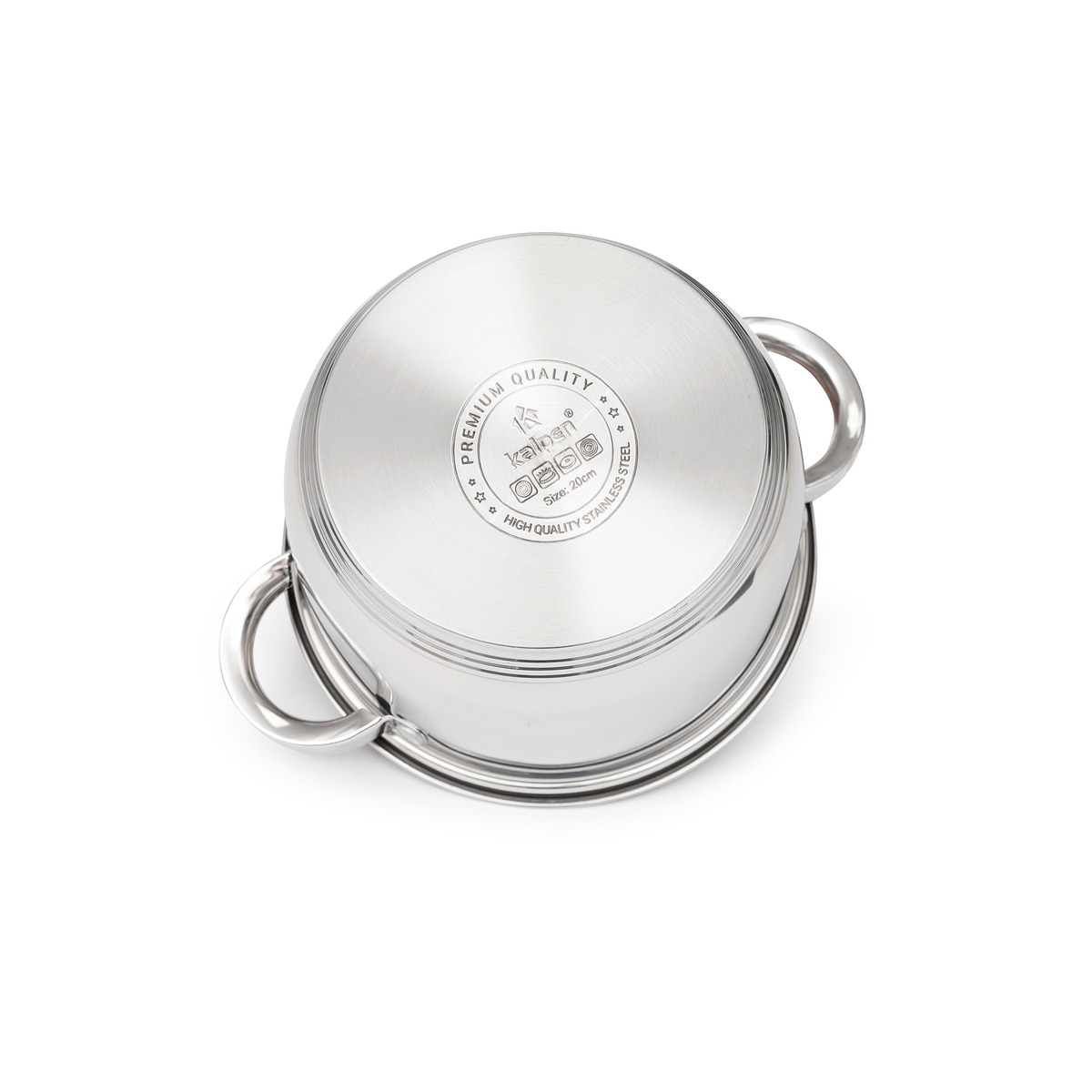Nồi inox 5 đáy Kalpen AR157 size 20cm, bảo hành 5 năm