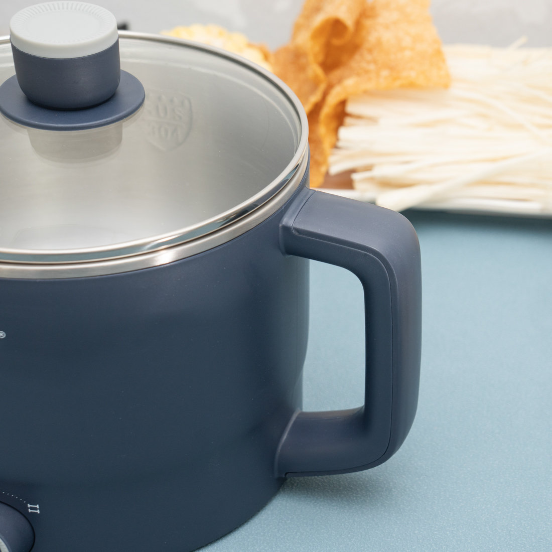 Ca lẩu điện mini đa năng Kalpen 1.8L có khay hấp