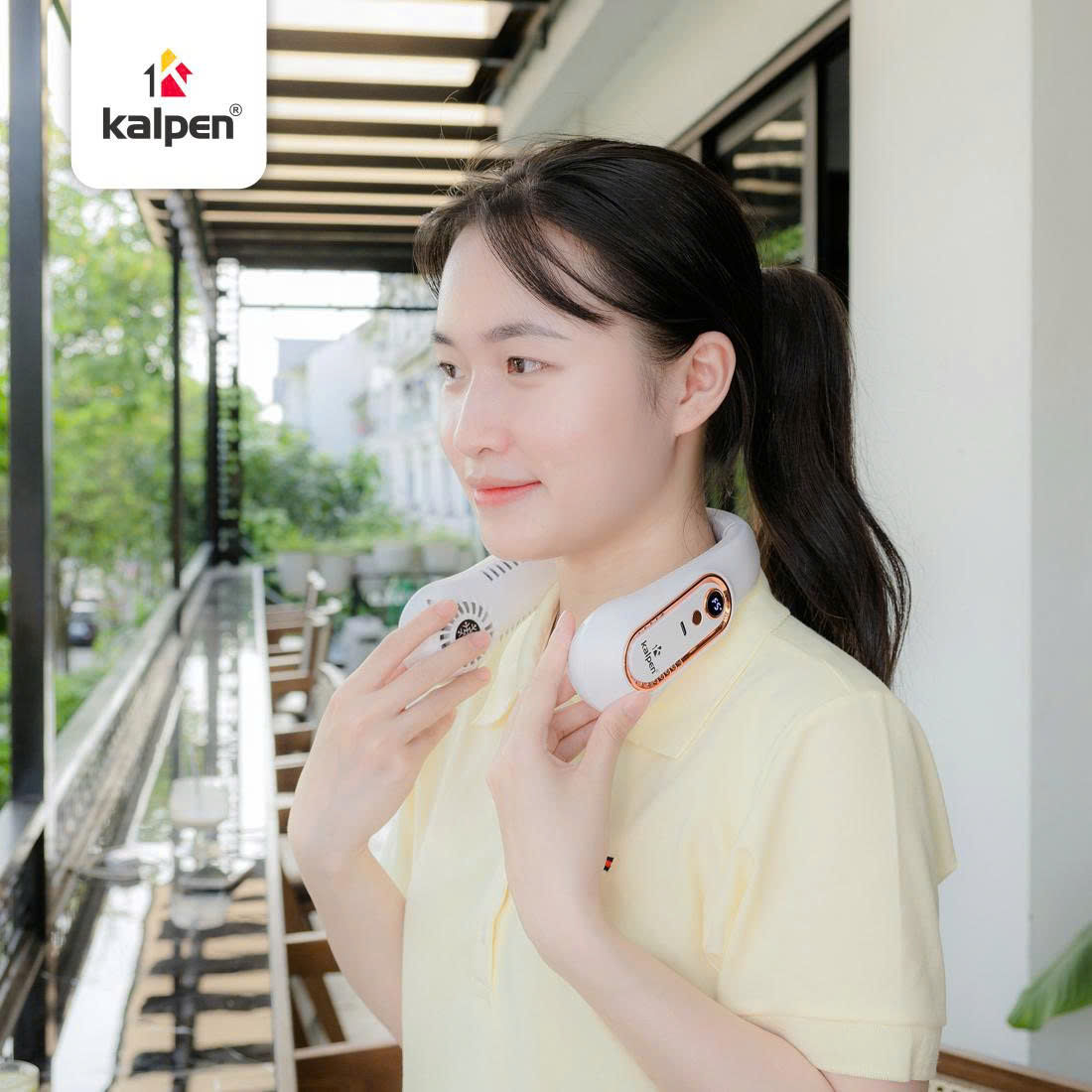 Quạt sạc đeo cổ Kalpen AR100 pin 1200mAh