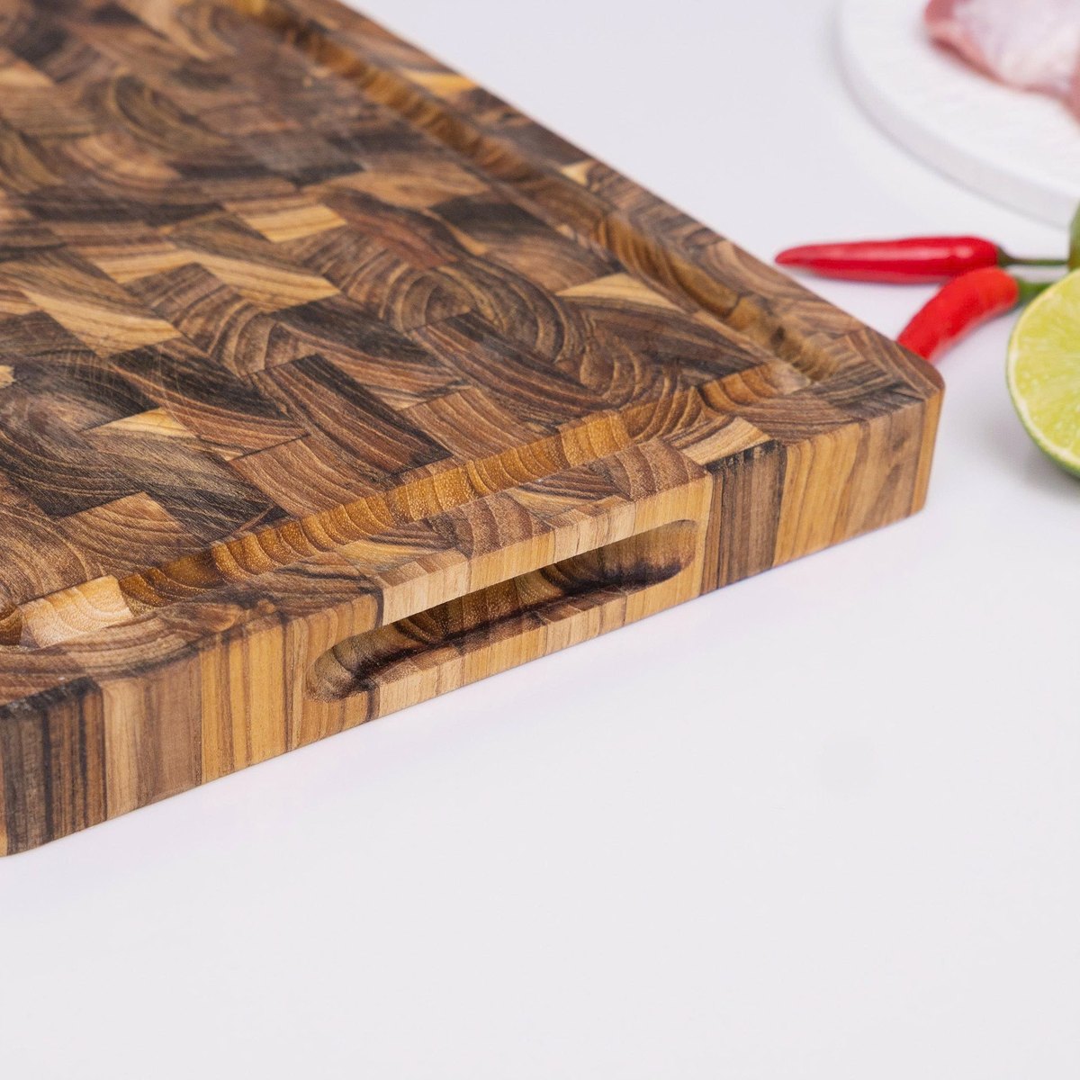 Thớt gỗ Teak tự nhiên Kalpen T7