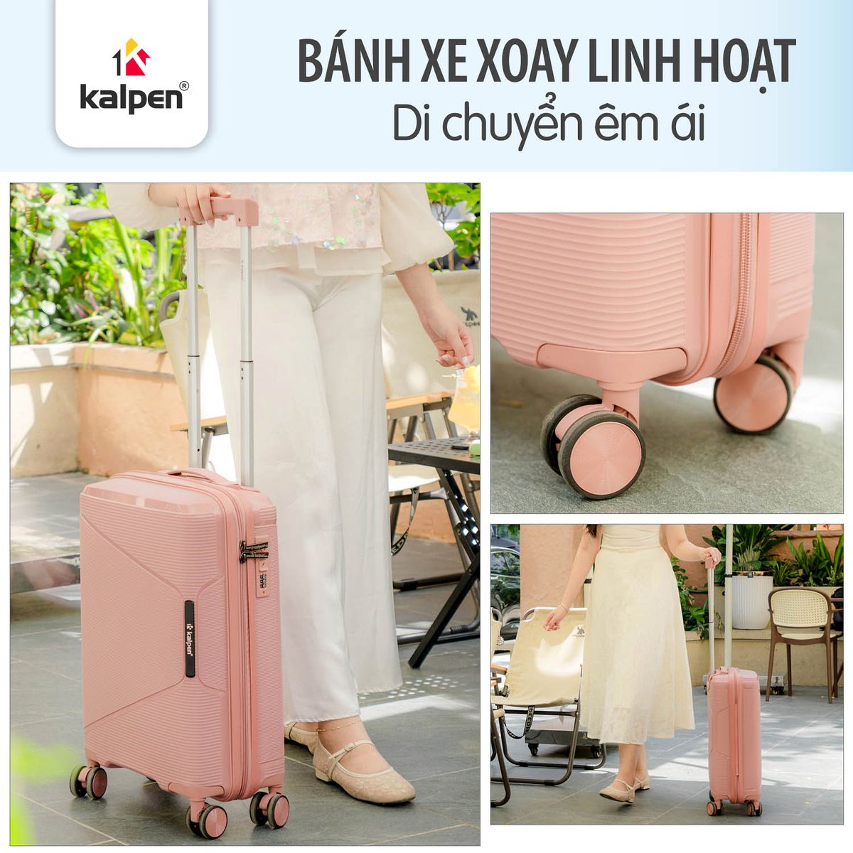 Vali du lịch xách tay có khóa số Kalpen 20 inch G30