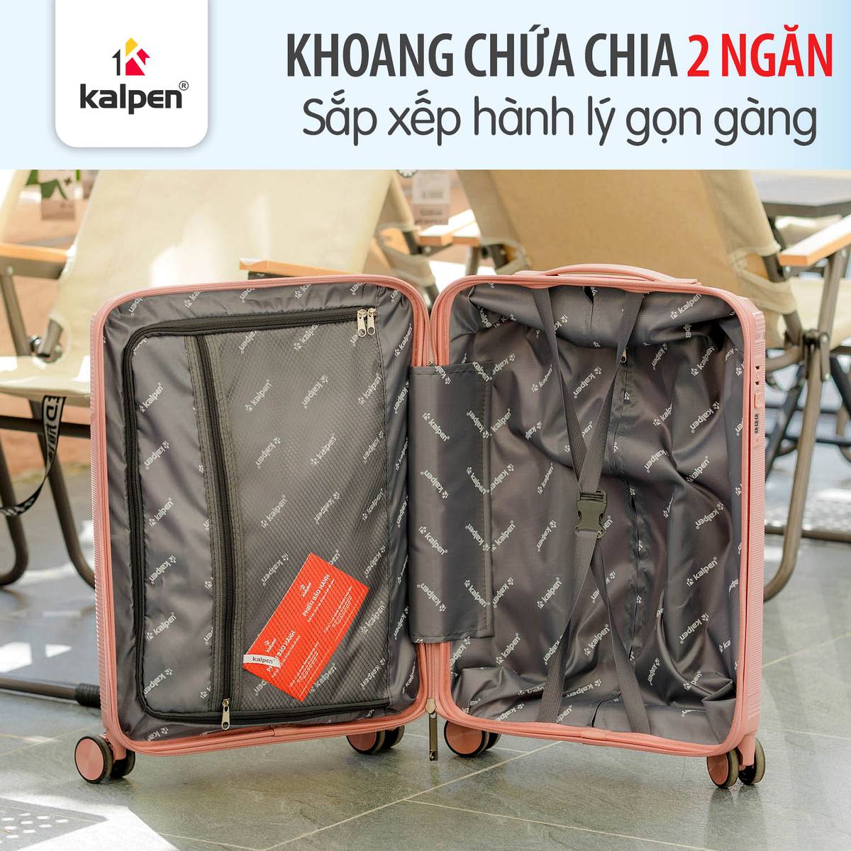 Vali du lịch xách tay có khóa số Kalpen 20 inch G30