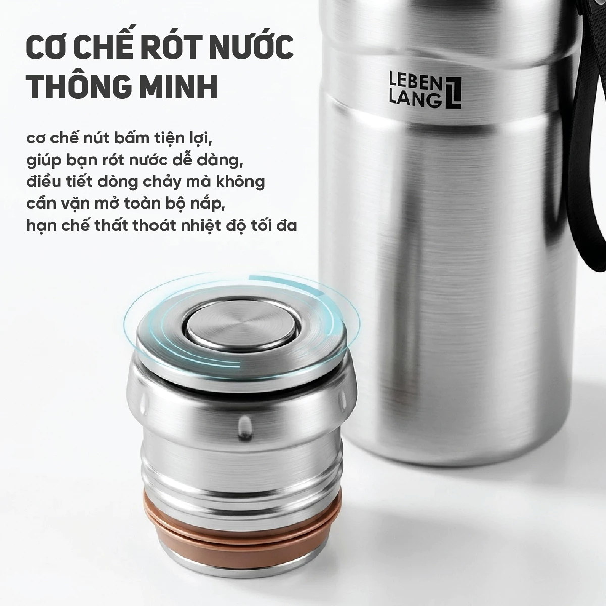 Bình giữ nhiệt Inox 304 Lebenlang LBL2224