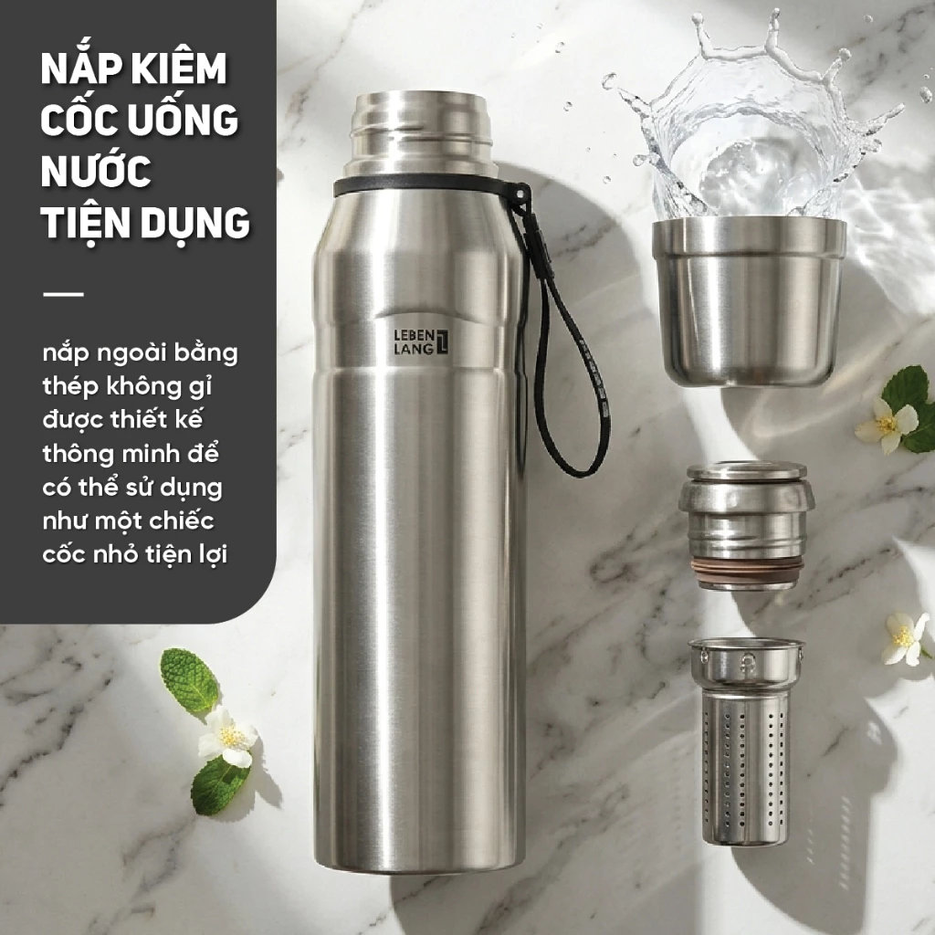Bình giữ nhiệt Inox 304 Lebenlang LBL2225