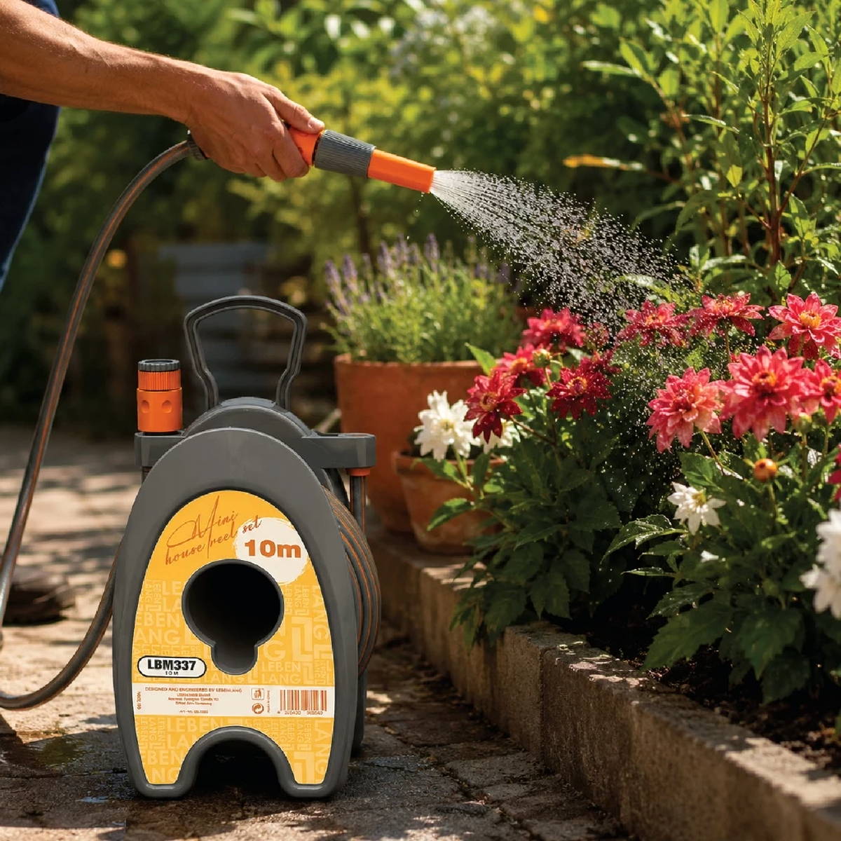 Bộ cuộn vòi nước 10m Lebenlang LBM337