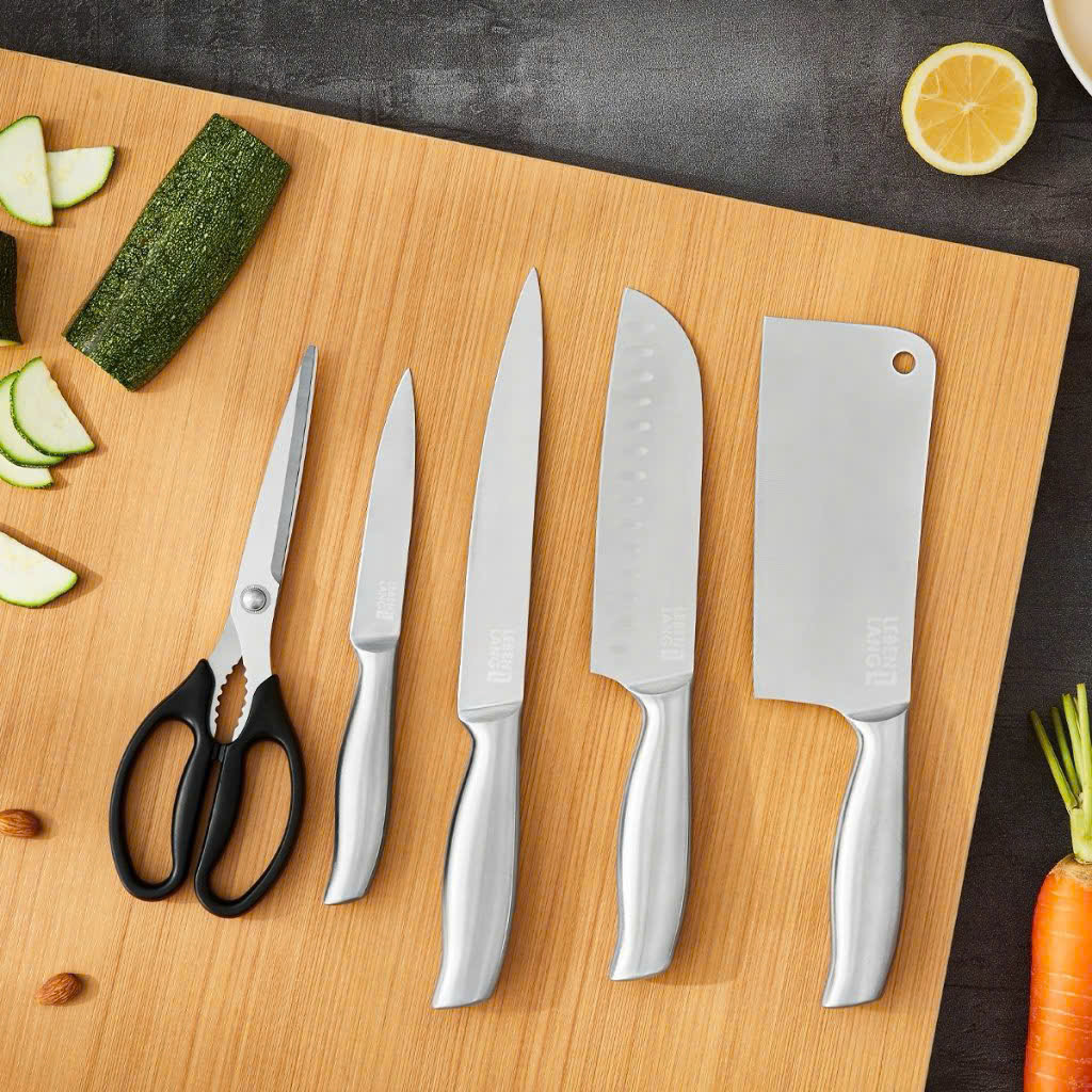 Bộ dao kéo nhà bếp 5 món Lebenlang LBL1956