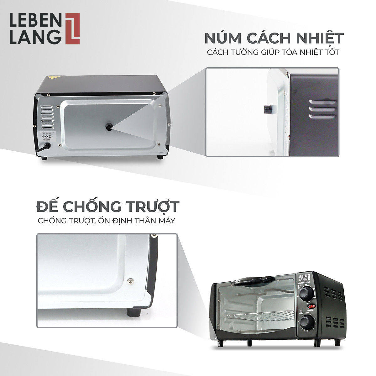 Lò nướng điện mini LEBENLANG LBMT8683S