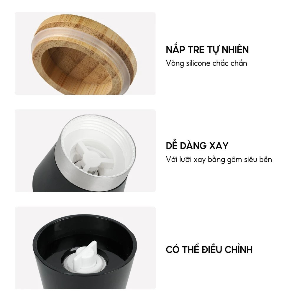 Dụng cụ xay tiêu thủy tinh Lebenlang LBL9595, dung tích 170ml