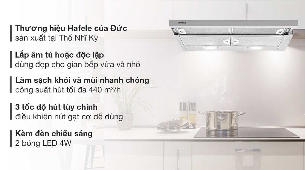 Máy hút mùi âm tủ Hafele HH-S70A (533.89.031) nhập khẩu Đức