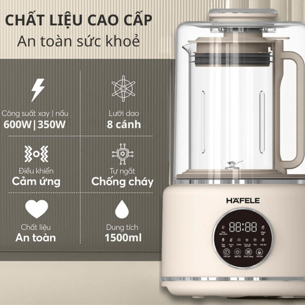 Máy làm sữa hạt Hafele HS-B151NW